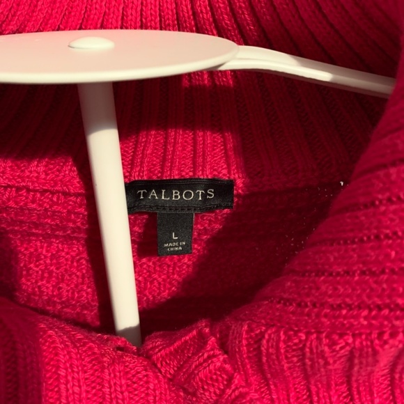 Talbots cotton blend shawl‎ collar sweater. Never worn. Retail 160 - Picture 2 of 6